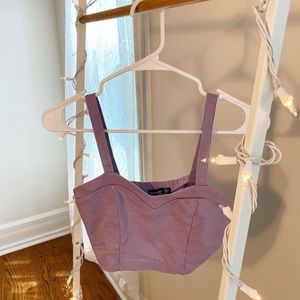 Purple crop top